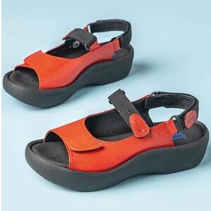 Wolky orange sandals